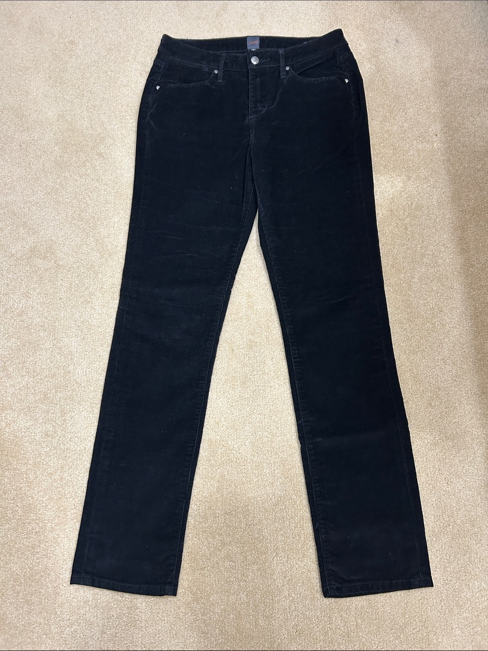 Jag Jeans Men's Black Straight Corduroy Jeans